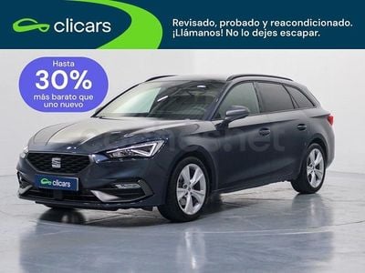 Usado Seat Leon FR 130 CV (95 kW) 2023 Azul Familiar