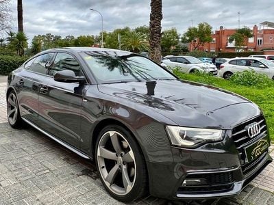 Usado Audi A5 Sportback S-Line 177 CV (130 kW) 2015 Gris / plata Utilitario