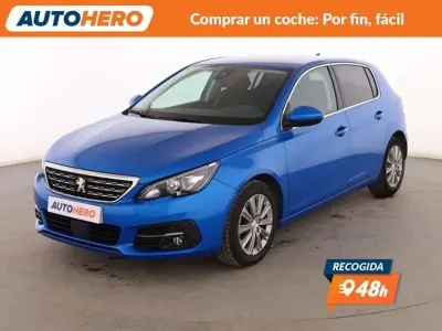 Usado Peugeot 308 Allure 131 CV (96 kW) 2021 Azul Utilitario