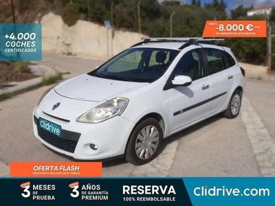 Usado Renault Clio GrandTour Dynamique 88 CV (64 kW) 2010 Blanco Familiar