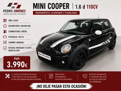 Usado Mini Cooper D Clubman 110 CV (80 kW) 2008 Negro Familiar