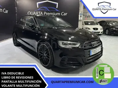 Usado Audi A3 190 CV (139 kW) 2020 Negro Berlina