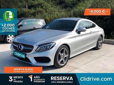 Usado Mercedes C220 170 CV (125 kW) 2018 Gris Coupe