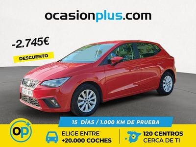Usado Seat Ibiza Style 80 CV (58 kW) 2023 Rojo Berlina
