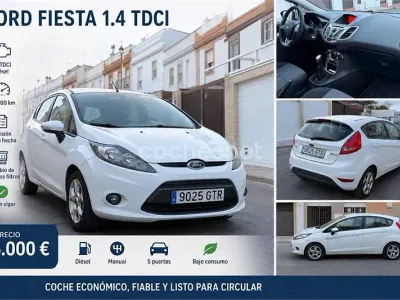 Usado Ford Fiesta Trend 68 CV (50 kW) 2010 Blanco Berlina