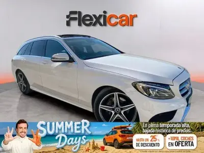 Usado Mercedes C220 170 CV (125 kW) 2018 Blanco Familiar