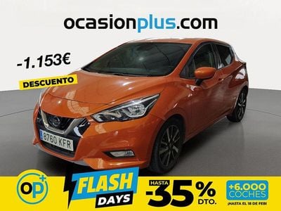 Usado Nissan Micra S 90 CV (66 kW) 2017 Naranja Utilitario