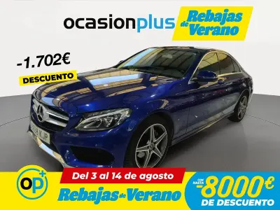 Usado Mercedes C220 170 CV (125 kW) 2018 Azul Berlina