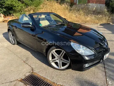 Usado Mercedes SLK200 184 CV (135 kW) 2010 Negro Descapotable