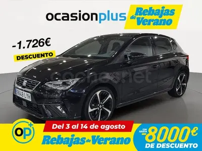 Usado Seat Ibiza FR 150 CV (110 kW) 2022 Negro Utilitario