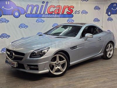 Usado Mercedes SLK200 184 CV (135 kW) 2016 Gris / plata Descapotable