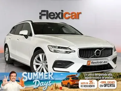 Usado Volvo V60 150 CV (110 kW) 2019 Blanco Familiar
