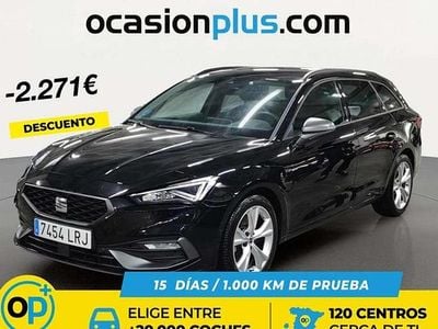 Usado Seat Leon ST FR 150 CV (110 kW) 2021 Negro Familiar