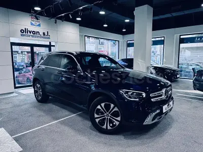 Usado Mercedes GLC300e 320 CV (235 kW) 2021 Azul SUV