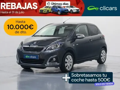 Usado Peugeot 108 Active 72 CV (52 kW) 2021 Azul Berlina