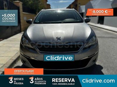 Usado Peugeot 308 SW Active 110 CV (80 kW) 2017 Gris / plata Familiar