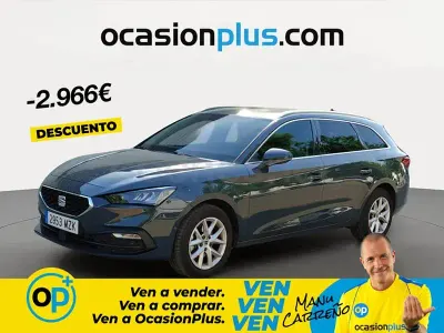 Usado Seat Leon Style 116 CV (85 kW) 2025 Azul Familiar