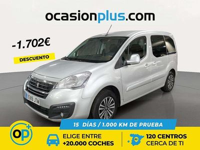 Usado Peugeot Partner Active 100 CV (73 kW) 2016 Gris Monovolumen