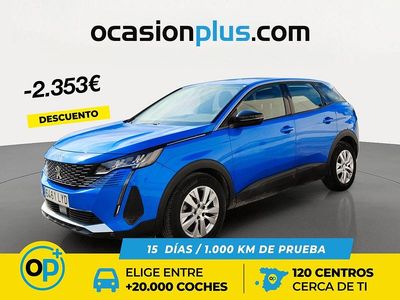 Usado Peugeot 3008 Active 130 CV (95 kW) 2022 Azul SUV
