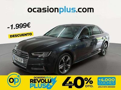 Usado Audi A4 S-Line 150 CV (110 kW) 2018 Gris Berlina