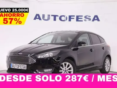 Usado Ford Focus Titanium 125 CV (91 kW) 2016 Negro Berlina