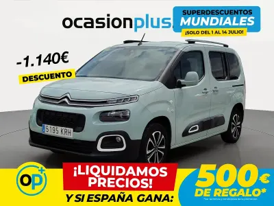 Usado Citroën Berlingo Shine 100 CV (73 kW) 2018 Verde Monovolumen