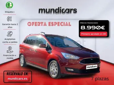 Usado Ford Grand C-Max Trend 125 CV (91 kW) 2015 Rojo Monovolumen