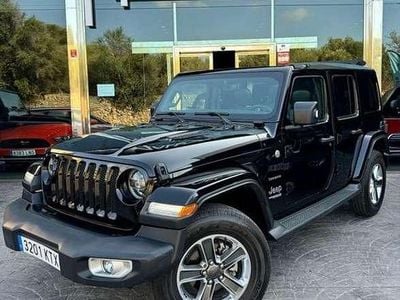 Usado Jeep Wrangler Unlimited Sahara 200 CV (147 kW) 2019 Negro SUV