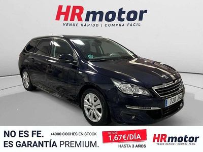 Usado Peugeot 308 SW Style 121 CV (88 kW) 2015 Negro Familiar