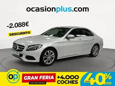 Usado Mercedes C200 136 CV (100 kW) 2017 Plateado Berlina