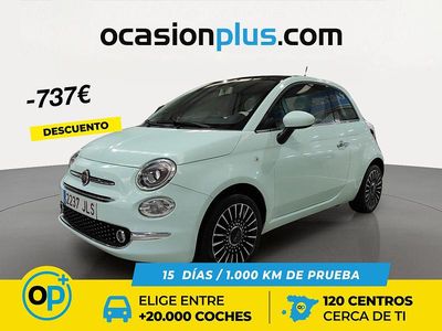 Usado Fiat 500 Lounge 69 CV (50 kW) 2016 Verde Utilitario