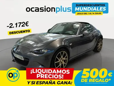 Usado Mazda MX5 132 CV (97 kW) 2018 Gris Descapotable