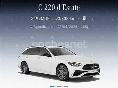 Usado Mercedes C220 200 CV (147 kW) 2023 Blanco Familiar
