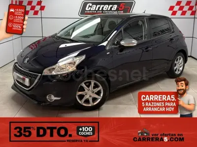 Usado Peugeot 208 Style 92 CV (67 kW) 2014 Azul Utilitario