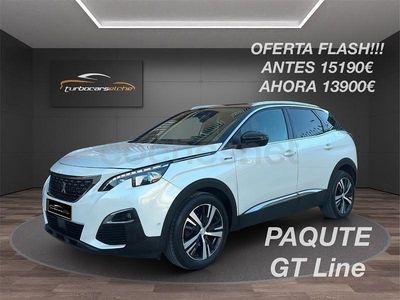 Usado Peugeot 3008 GT-line 130 CV (95 kW) 2018 Blanco SUV