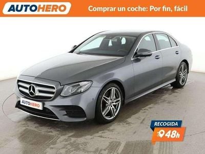 Usado Mercedes E300 AMG line 245 CV (180 kW) 2017 Gris Berlina