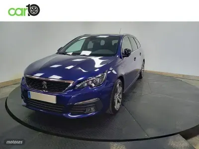 Usado Peugeot 308 SW GT-line 131 CV (96 kW) 2019 Azul Familiar