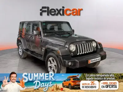 Usado Jeep Wrangler Unlimited Sahara 200 CV (147 kW) 2017 Gris / plata SUV