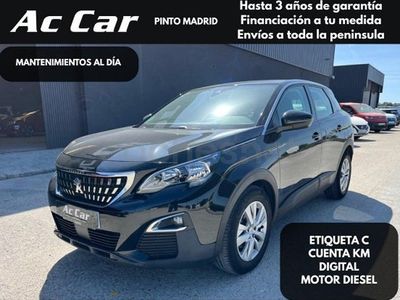 Usado Peugeot 3008 Active 130 CV (95 kW) 2018 Negro SUV