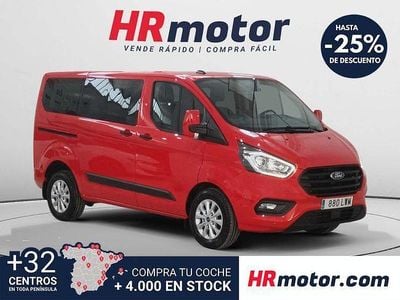 Usado Ford Transit Custom Trend 130 CV (95 kW) 2022 Rojo Familiar