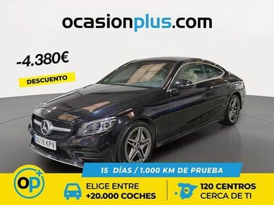 Negro Usado 2018 Mercedes C300 Coupe | 34.990 € (Precio justo)