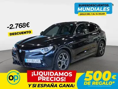 Usado Alfa Romeo Stelvio Sprint 160 CV (117 kW) 2022 Negro SUV
