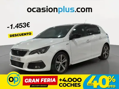 Usado Peugeot 308 GT-line 150 CV (110 kW) 2018 Blanco Berlina