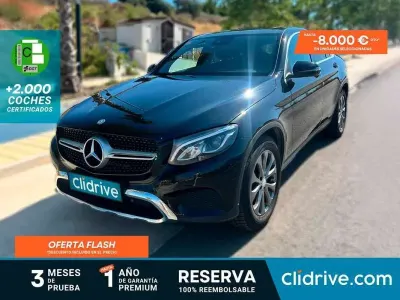 Usado Mercedes GLC220 170 CV (125 kW) 2017 Negro SUV