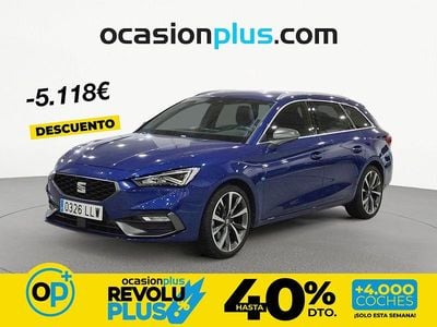 Usado Seat Leon FR 150 CV (110 kW) 2020 Azul Familiar