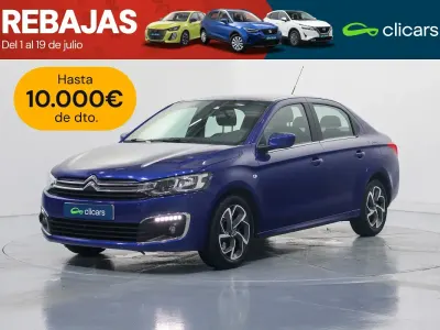 Usado Citroën C-Elysee I Shine 100 CV (73 kW) 2017 Azul Berlina