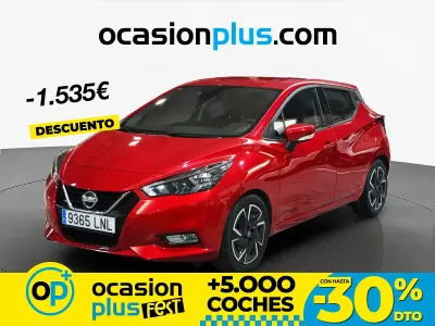 Usado Nissan Micra Acenta 92 CV (67 kW) 2021 Rojo Utilitario