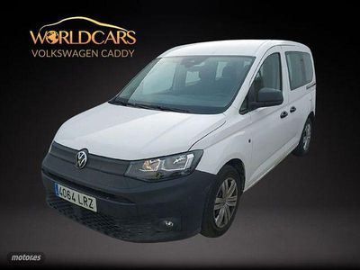 Usado VW Caddy 102 CV (75 kW) 2021 Blanco Monovolumen