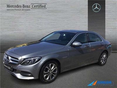 Usado Mercedes C220 Avantgarde 170 CV (125 kW) 2015 Gris / plata Berlina