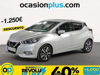 Usado Nissan Micra N-Connecta 90 CV (66 kW) 2019 Plateado Utilitario